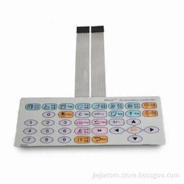 Membrane Keyboard for Control System, Made of Pet, PC and 100MΩ at 100V Insulation Resistance